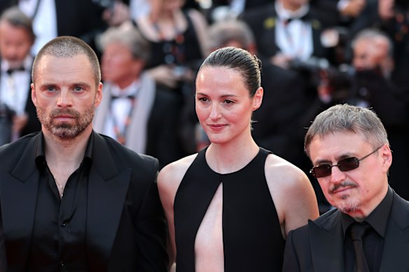 Sebastian Stan, Renate Reinsve and Cristian Mungiu at the closing ceremony over the weekend.