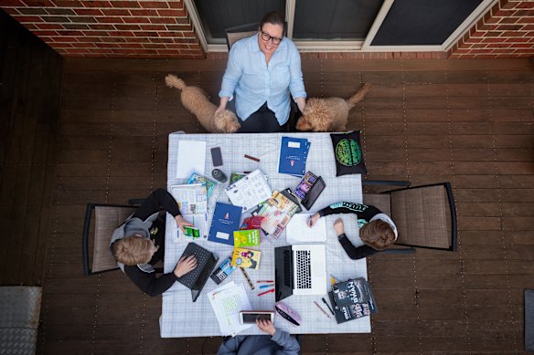 The Zielenza family is gearing up for another round of school around the table.