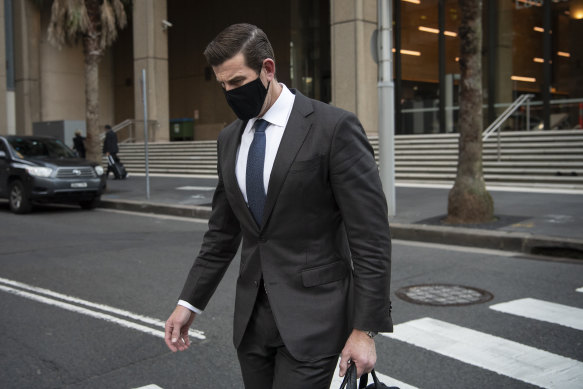 Ben Roberts-Smith leaving the Federal Court in Sydney on Tuesday.