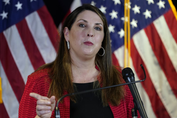 Republican National Committee chairwoman Ronna McDaniel  has maintained close ties with Donald Trump. 