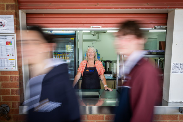 Michelle Patterson has worked at Bellarine’s canteen for nearly eight years and said people were hesitant to volunteer.