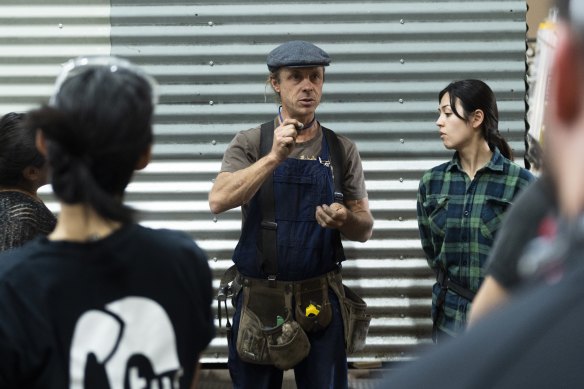 James Galletly, known as the Upcyclist, runs the tiny house building course at the Bower Reuse & Repair Centre.