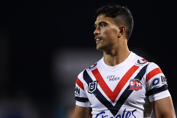 Rugby union-bound Roosters star Joseph Suaalii.