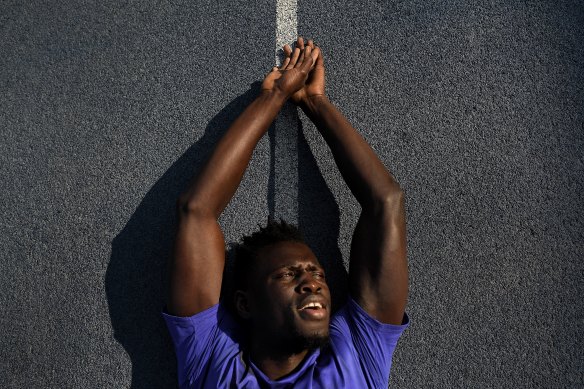Busta Assim ... the 200-metre sprinter from Gambia is seeking asylum and a possible start at the Tokyo Olympics.