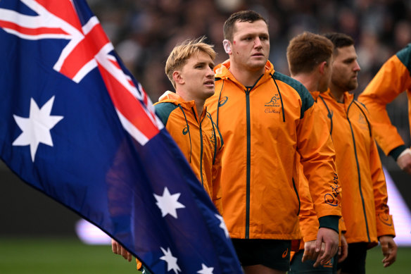 Tate McDermott (left, pictured with Angus Bell) is a proud Australian with a competitive fire.