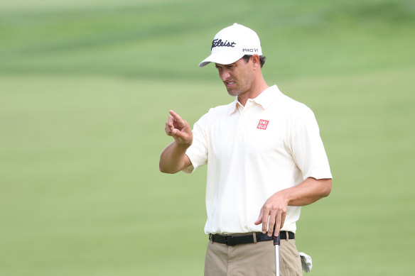 Adam Scott is the best-placed Australian in the clubhouse after a one-over opening round.