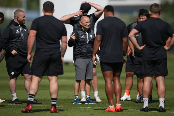 Eddie Jones at Barbarians training in London.