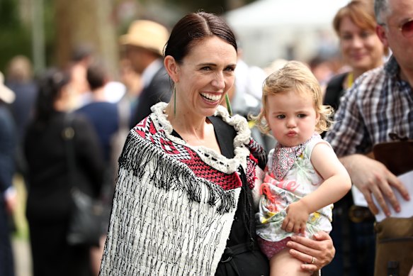 With her daughter, Neve Gayford, in 2020. 