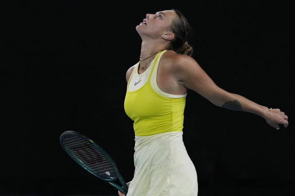 Bellarus tennis star Aryna Sabalenka. 
