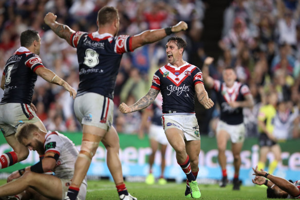 Mitchell Pearce broke the deadlock in a classic encounter.