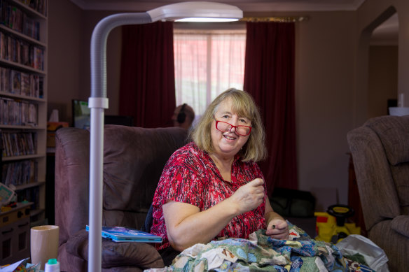 Janet MacFadyen has provided thousands of custom quilts to people in need.