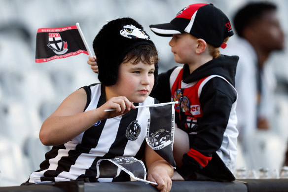 Young Pies and Saints fans