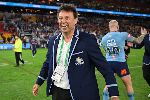 NSW coach Laurie Daley at full-time on Wednesday night.