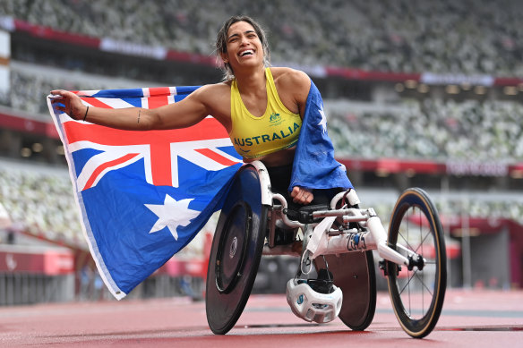 Madison de Rozario capped Australia’s Paralympic tilt in style on Sunday. 