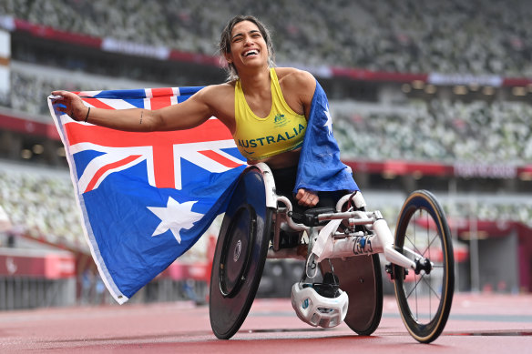 Madison de Rozario won two gold medals at the Tokyo Paralympics. 