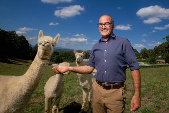 James Merlino plans to spend more time with his alpacas.
