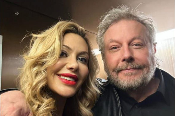 Richard White with wife Zena Nasser. The couple married in July.