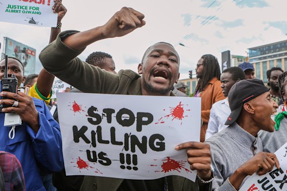 Protestants were already angry with the police violence.