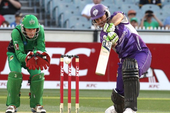 Ricky Ponting in his playing days with the Hobart Hurricanes