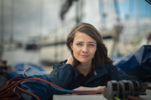 Jessica Watson, pictured at Sandringham Yacht Club, now sails for fun.