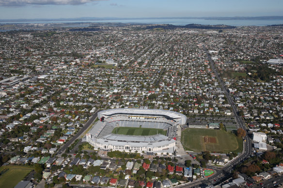 An aerial view of Eden Park in Auckland.