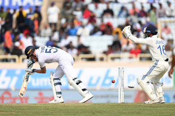 Ben Stokes came undone against Kuldeep Yadav’s spin.