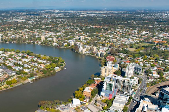 Ryan – part of which is pictured here to the right of the river – includes riverside suburbs dominated by high density housing and younger voters, and leafier and semi-rural parts of the city.