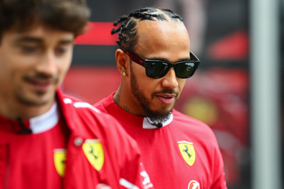 Formula 1 superstar Lewis Hamilton is stepping out in Ferrari colours at a grand prix weekend for the first time in Melbourne.
