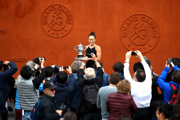 Ashleigh Barty is back on clay after a long layoff following her French Open win in 2019.