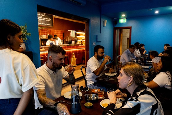 Kolkata Social’s dining room.