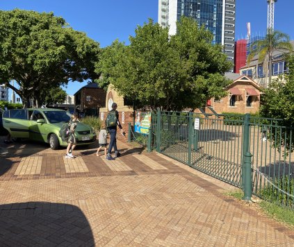 Parents of children at East Brisbane State School were surprised to hear that the Gabba, which overshadows their school, was set to be demolished and rebuilt for the 2032 Olympic Games.