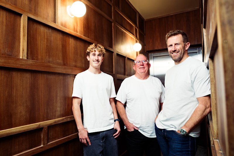 Three generations of the same family are working at the Dee Why Hotel. Zach George has just joined the hotel, and is working with his great uncle ,Wayne Bayfield, and uncle Kaine Bayfield.