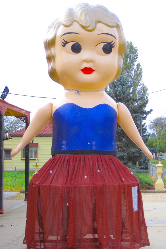 Bungendore’s giant kewpie doll, Pansy.