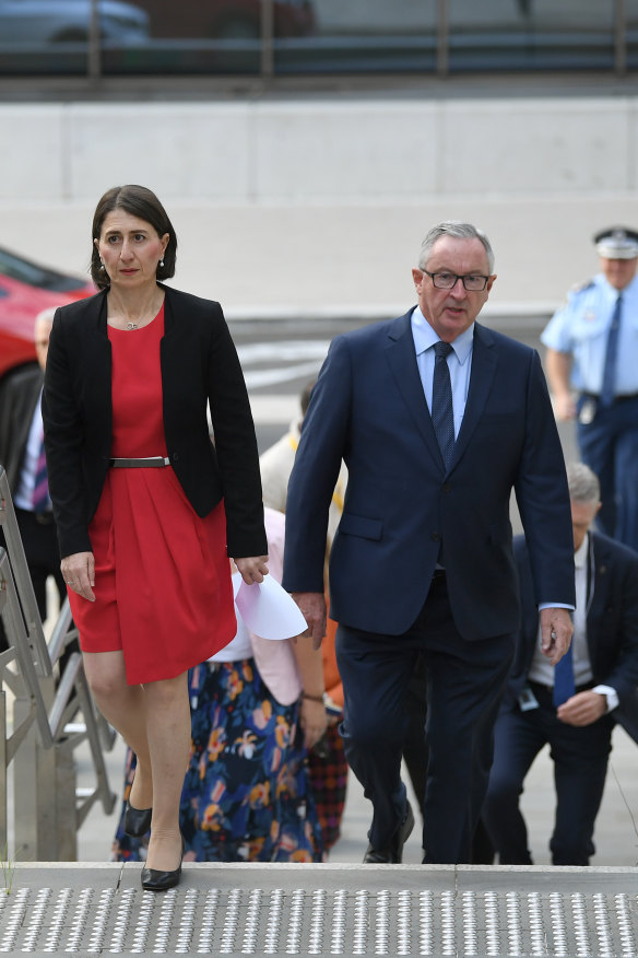 NSW Premier Gladys Berejiklian and NSW Minister for Health Brad Hazzard on March 23.