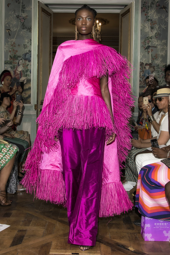 Imane Ayissi, Paris, France Mbeuk Idourrou collection, AW2019.