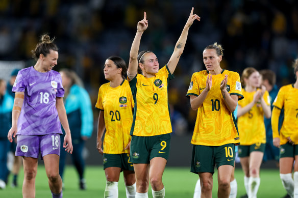 All eyes were on the Matildas’ victory over Denmark on Monday night.