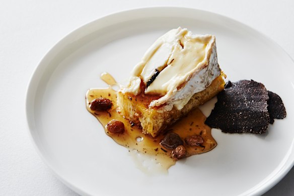 Brillat-Savarin French toast with truffled honey at the Lake House in Daylesford.