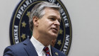 FBI Director Christopher Wray speaks to journalists at the bureau’s Omaha office about the threats.