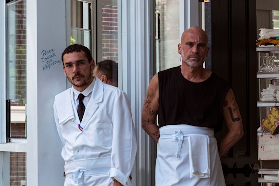 Sylvester Terzini (left) and his father Maurice at their former venue, Snack Kitchen.