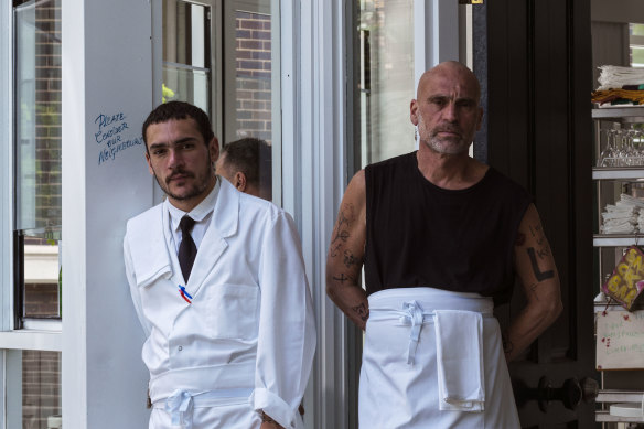 Sylvester Terzini (left) and his father Maurice at their former venue, Snack Kitchen.