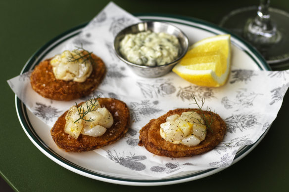 Scallop-on-scallop at The Waratah in Sydney.