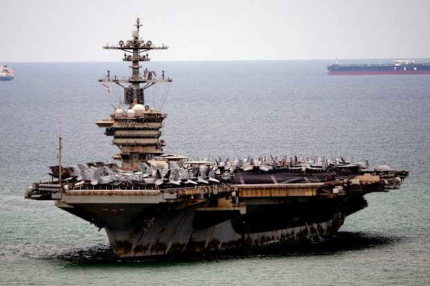 The USS Abraham Lincoln has finally made landfall in Thailand after more than eight months at sea.