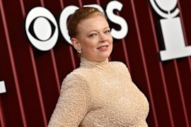 Sarah Snook at the Tony Awards, where won the best actress award.