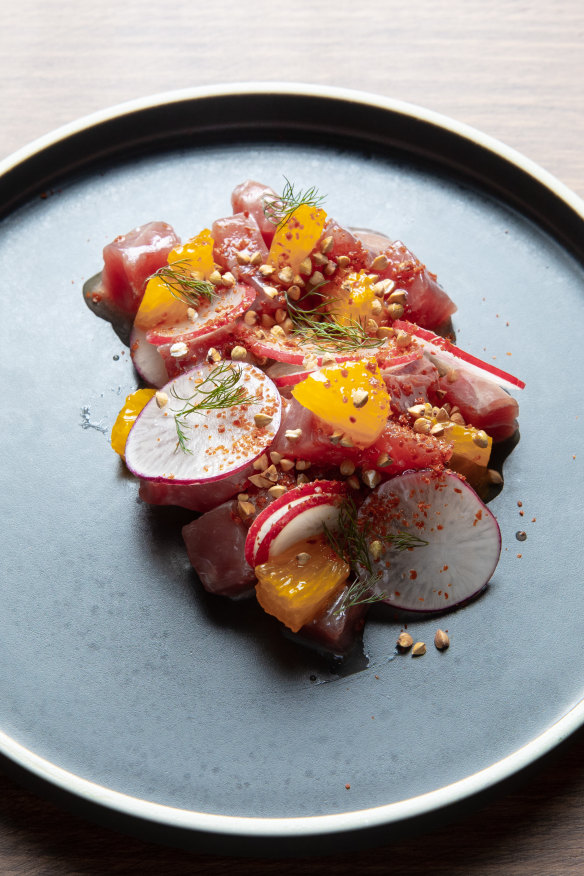 Tuna tartare.