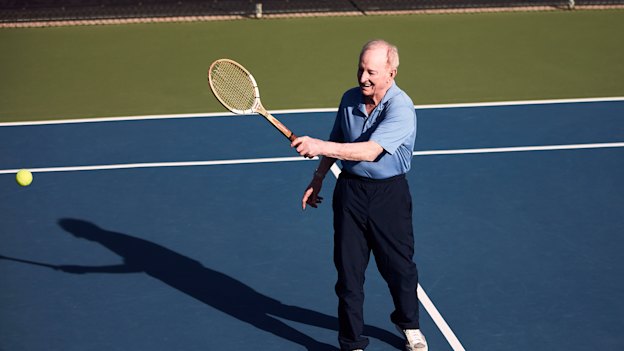 “I used to be a fairly good tennis player," said Laver.
