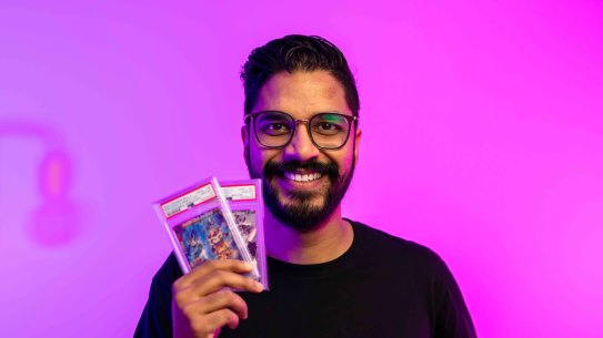 Trading card investor Ravi Sharma views the space as a hedge against traditional investments.