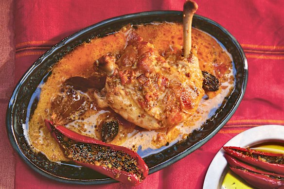 Sarina Kamini's 60-minute chicken thigh coconut curry.