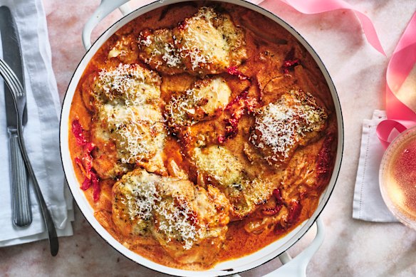 Adam Liaw’s version of the viral internet dish, Marry me chicken.