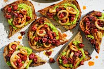 Use fresh broad beans, which are plentiful in spring, or frozen ones at any other time of year.