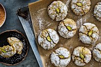 Julia Busuttil Nishimura’s pistachio amaretti.